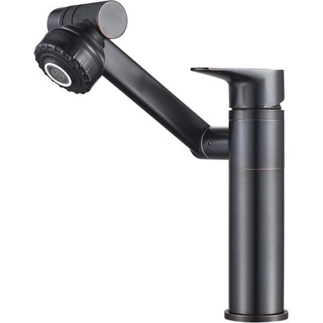 Moderne Rotatif À 360 Degrés Robinet Monotrou Multifonctionnel Robinet d'eau Chaude et Froide Robinet De Bassin Robinet D'évier De Cuisine Robinet pour Lavabo De Salle De Bains (1/4)