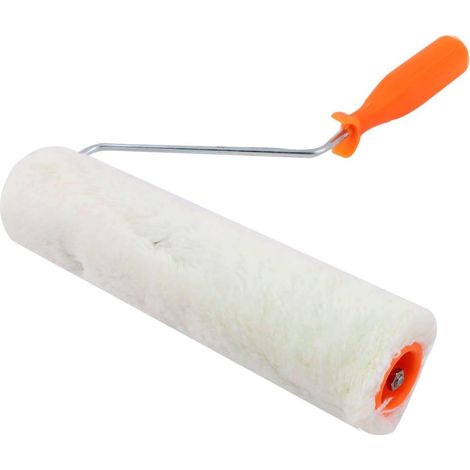 10'' Lange Weiße Plüschhülse Abdeckung Kunststoffgriff Boden Wand Pinsel Roller (1/2)