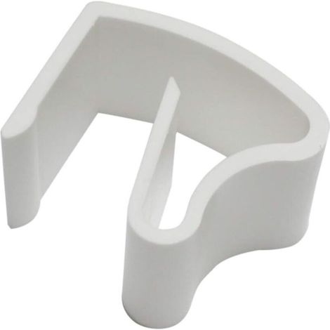 Bardusch Supports de Serrage Universels pour Stores en Aluminium, 6 Pièces, avec Rail Supérieur en Acier, Montage sans Perçage ni Vis, Blanc, Plastique (1/5)