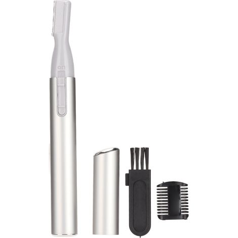 Sourcil électrique haute précision argenté pour visage lèvres nez épilation précise rasoir à sourcils rechargeable (1/5)
