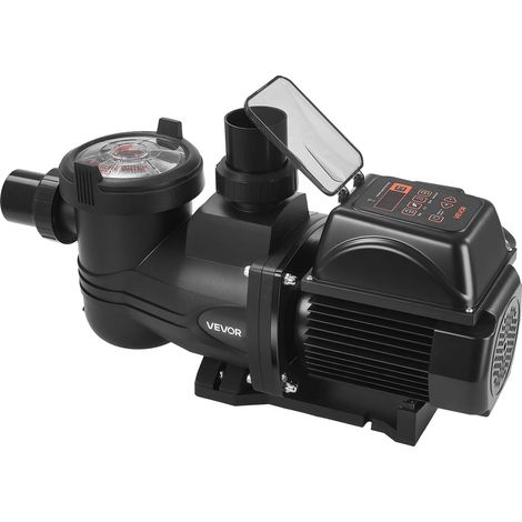 Pompe Piscine Vitesse Variable 1350 W Pompe Filtration Piscine 30000 L/h pour Piscines Hors Sol Enterrées, Spa, Auto-amorçante, avec Panier Filtre, Minuterie, Hauteur Refoulement 16 m, 220-240 V (1/5)
