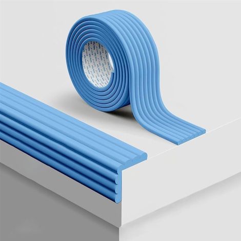 Bande de protection de bord en mousse pour tables, 200 cm x 80 mm x 8 mm, mousse épaisse pour l'absorption des chocs et la sécurité, avec bande de protection de bord auto-adhésive intégrée, convient a (1/5)