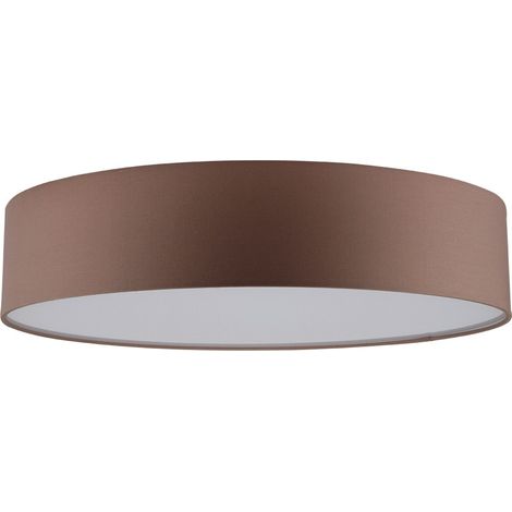 Plafonnier Abat jours en Tissus Marron Cylindre diam 48 cm JOSEFINA (1/2)