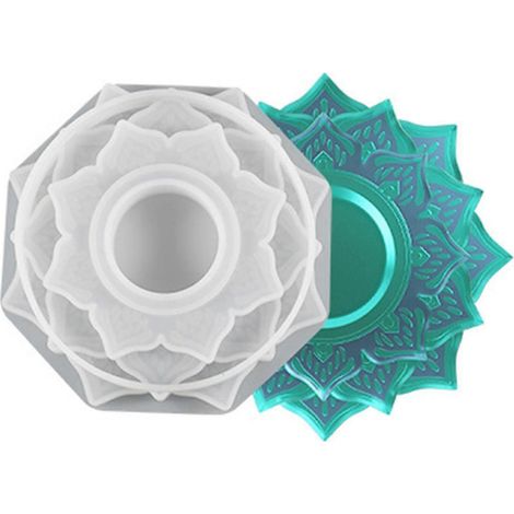 3D-Kristallkugel-Kerzenhalter-Formen, Silikonform für DIY-Harzguss-Bastelarbeiten, Zement-Heimdekorationen (1/5)