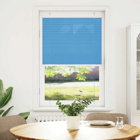 Maison Exclusive - Tenda Plissettata Blu 80x150 cm Larghezza Tessuto 79,4 cm