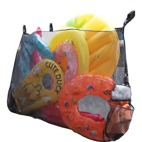 Pool-Aufbewahrung, Aufbewahrung für Pool-Schwimmnetze, faltbares Pool-Netz, Mehrzweck-Netztasche für Aufblasartikel, Poolspielzeug, Schwimmkörper (1/5)