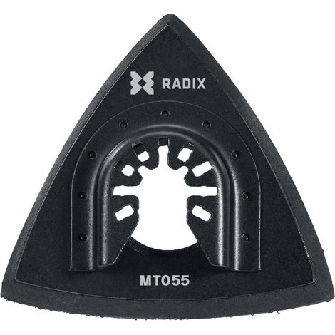 Semelle abrasive multitool - Radix - 80 x 80 x 80 mm - Velcro - forme triangle (1/3)
