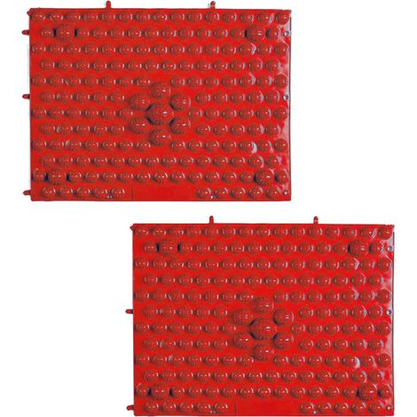Tapis De Massage Pour Les Pieds - Pointes En Caoutchouc Souple - Stimule Les Points D'acupression - Usage Intérieur Et Extérieur - 1 Pièce (1/5)