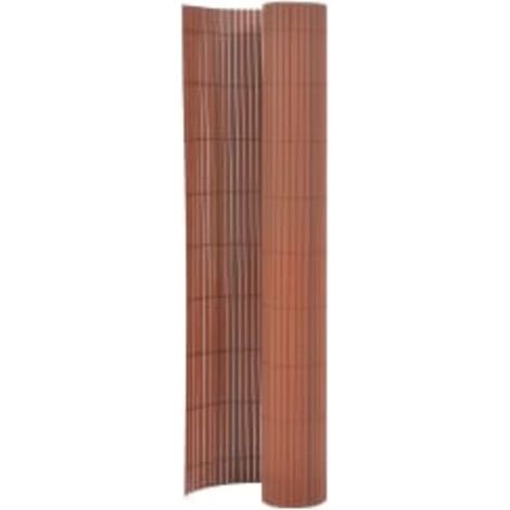 Gartenzaun, Gartenbarriere, doppelseitiges Gartentor 110x300 cm Braun CNENE368361 (1/5)