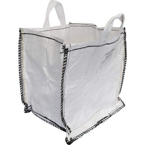 Jardibric – Sac à gravats 125 litres en polypropylène 120g/m² – Indéchirable pour déchets légers – Utilisation jardin et chantier – Durable et réutilisable (1/4)