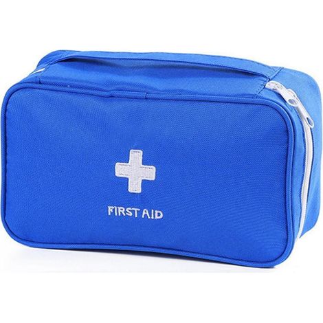 Notfalltasche leer klein, wasserdicht, tragbar, blau