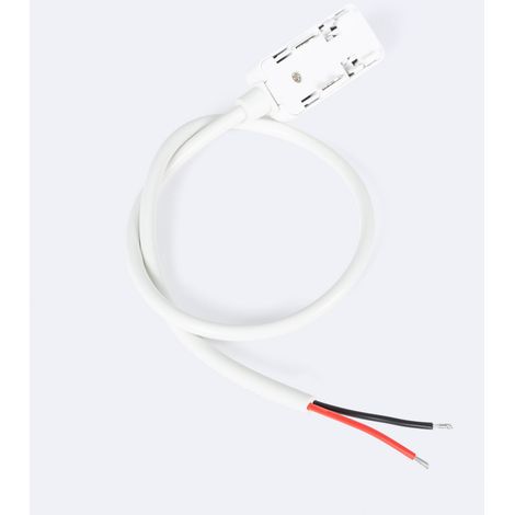 Verbindungsstück mit Kabel für externes Netzteil für Magnetschiene 25mm SuperSlim Weiß
