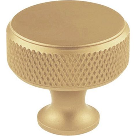 Pomo para mueble, modelo 751, de aluminio con acabado oro mate, ø30 mm
