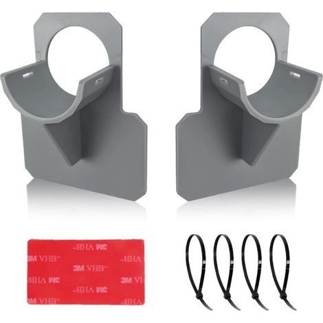 Set mit 2 Poolschlauchhalterungen, Pooladaptern, grauem Poolzubehör, für Poolschläuche bis 38 mm (1/5)