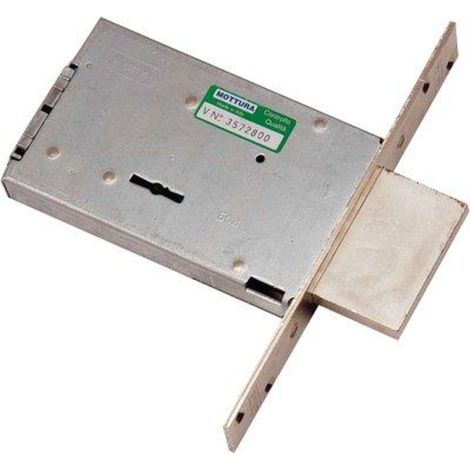 SERRATURA METALLO INFILARE 40702 MOTTURA - B.Q ZINC F.MM 25 DM M4 H.MM 80 E.MM 60 - 1 pezzo