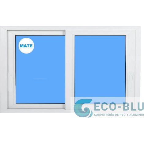 Finestra PVC Scorrevole 800x500 Bianco Vetro Smerigliato (1/2)