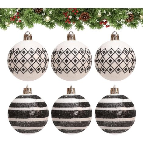 Lot de 6 boules de Noël décoratives – Suspensions pour sapin de Noël (1/5)