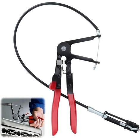 Long arm hose clamps, flexible hose clamps, hose clips, ratchet pliers. Long arm hose clamps, flexible hose clamps, hose clips, ratchet pliers. (1/5)
