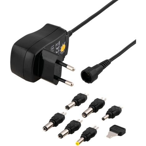 Deltaco Netzadapter Universal 3 12V 7 2W Schwarz