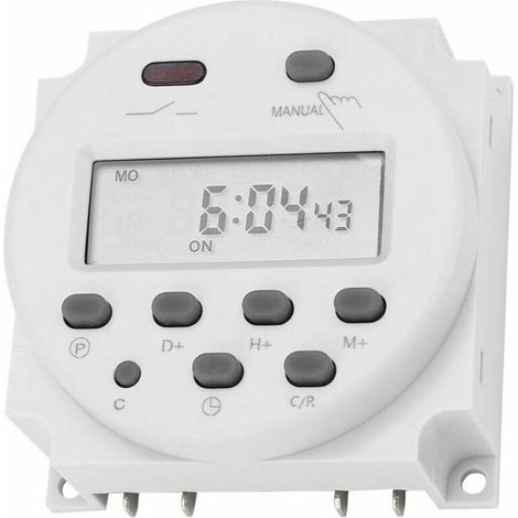 Timer Switch, 12V DC, 16A, Programmable Digital Electronic LCD Time Relay Switch, LCD Digital Microscope, Microcontroller, Time Switch