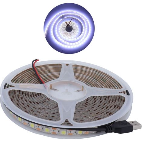 Bande LED 5 m étanche 15 W flexible USB pour la décoration de boîtiers d'ordinateurs et de centres commerciaux (1/5)