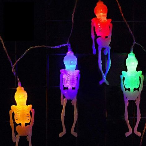 Ghirlanda luminosa di Halloween con motivi di scheletri – 3 m, 20 LED (1/5)