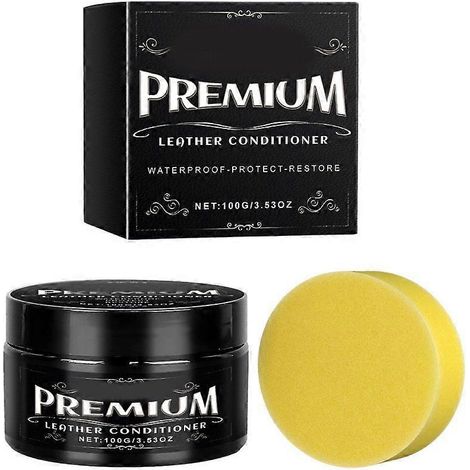 Baume pour cuir - Restauration pratique pour l'entretien du cuir (1/4)