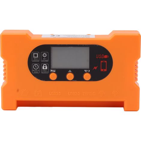 Régulateur Solaire 70A avec Double USB Type-C Charge Rapide pour Batterie 12V/24V (1/5)