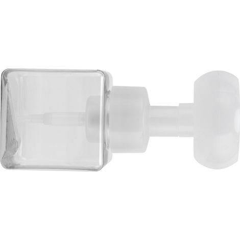 250 ml Schaumpumpflasche, tragbarer, nachfüllbarer, wiederverwendbarer, blumenförmiger Flüssigseifenspender (transparent) (1/5)