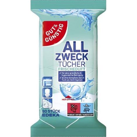 Toallitas húmedas G&G Universal Frischeduft 80 uds.
