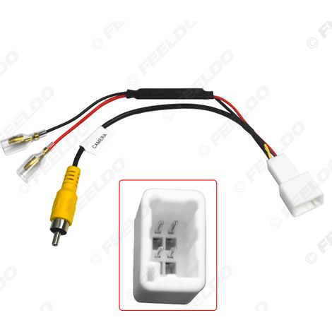 Compatible avec le câble adaptateur de caméra de recul Mazda CX5/CX9, câble de conversion de caméra de recul à 4 broches.