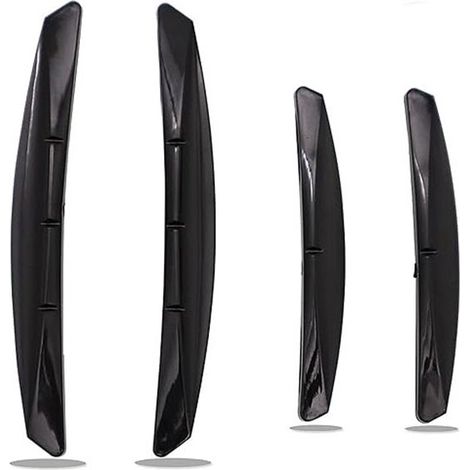 Protections de seuil de porte - Noir - PVC - Résistantes aux rayures - Protection anti-collision pour voiture - Lot de 4 - Universelles (1/5)