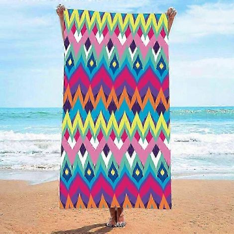 Serviette de voyage en microfibre pour femme - légère, séchage rapide et très absorbante, idéale pour la plage, la natation, les vacances et les activités extérieures (1/5)