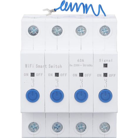 Disjoncteur WiFi 4P 63A 230V AC interrupteur à distance temporisé commande à retard (1/5)
