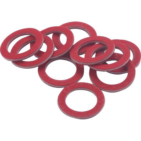 Junta de fibra roja para agua caliente/fría para conexión QUICK PLOMBERIE 1/2 (x10)