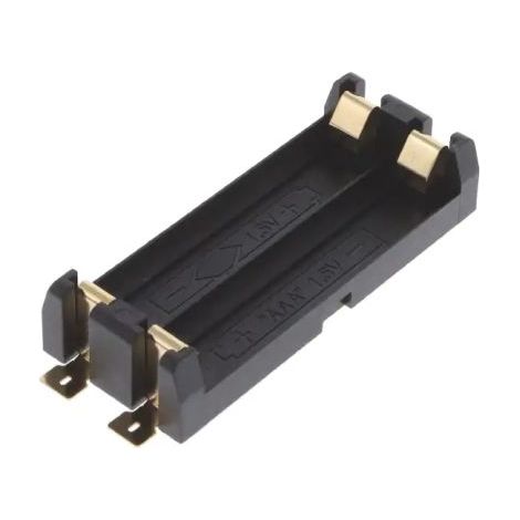 Porte-pile 2 x RS PRO 2 x AAA, raccordement Montage en surface