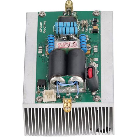 Amplificateur de puissance à ondes courtes 1,5-54 MHz, amplificateur micro-ondes à transfert de puissance sans fil DC12-16 V 100 W (1/5)