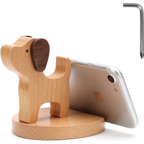 Mobile Phone Stand, Wooden Mobile Phone Holder, Universal Stand (1/5)