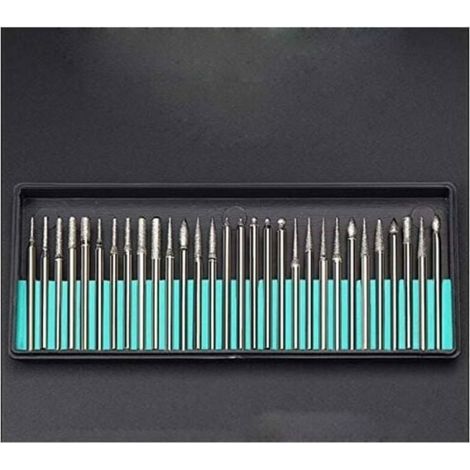 Diamantbohrer zum Bohren von Glas, Metall und Edelsteinen für Dremel-Schleif- und Rotationswerkzeuge, 90 Stück, 3 mm (1/8 Zoll) - LIAIKI (1/5)