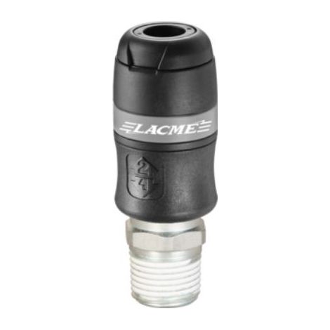 LACME Raccord Coupleur de sécurité Ø8 int tuyau -1/2 M - RAC 2050 S- 364600 (1/5)
