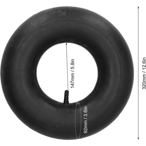 Durée de Remplacement de Pneu en Caoutchouc Interne pour les Chariots de Service, 1 X Tube Interne de Pneu. (1/4)