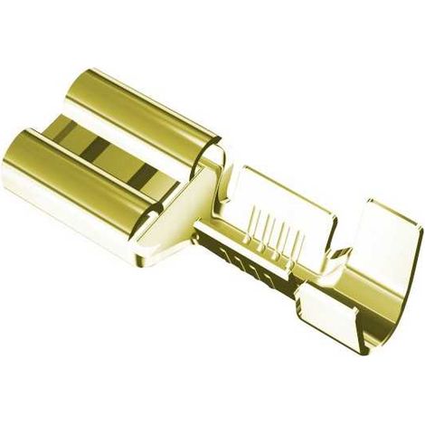 Terminale femmina 6,3x0,8 sezione 1-2,5 ottone