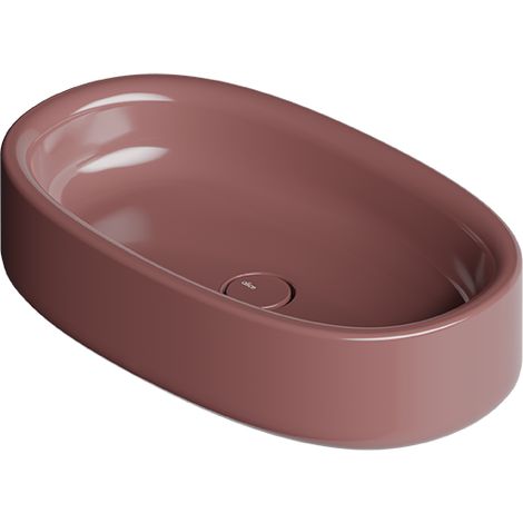 IDILLA vasque 60x35. Rose brillant. Bonde. Sans Siphon