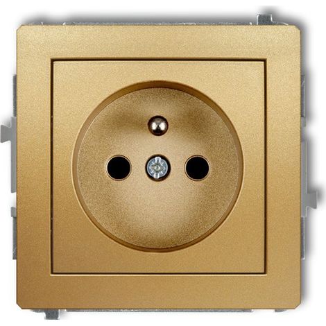 Casquillo individual Deco con/sin 2P+Z dorado 29DGP-1zp