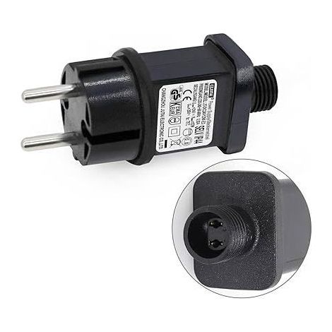 Transformateur LED - KZQ - Alimentation Noël - IP44 - Prise Européenne - 6W (1/5)