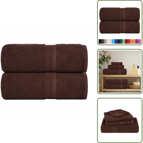 Seiftücher 2 Stk. Braun 30x30 cm 360 g/m² 100% Baumwolle - Seiftuch - Seiftücher - Tuch - Tücher (1/5)