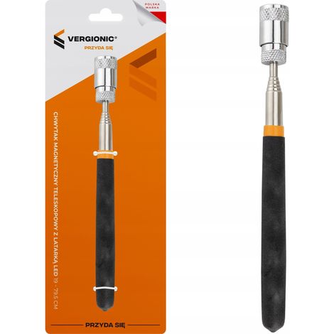 Pince magnétique télescopique VERGIONIC avec LED 19-79,5 cm 3,6 kg