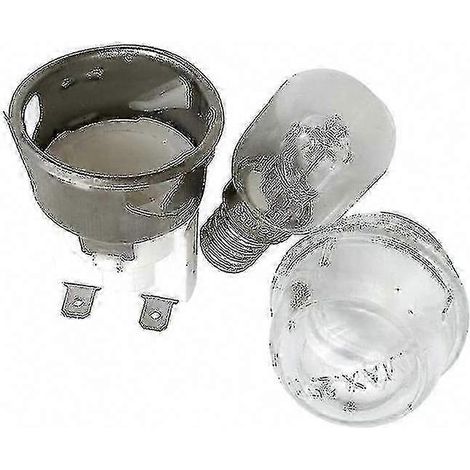 Ampoule de four haute température 500°C avec douille, 220-240V, lot de 2, résistant à la chaleur extrême pour cuisinière et four, éclairage durable pour usage domestique. (1/5)