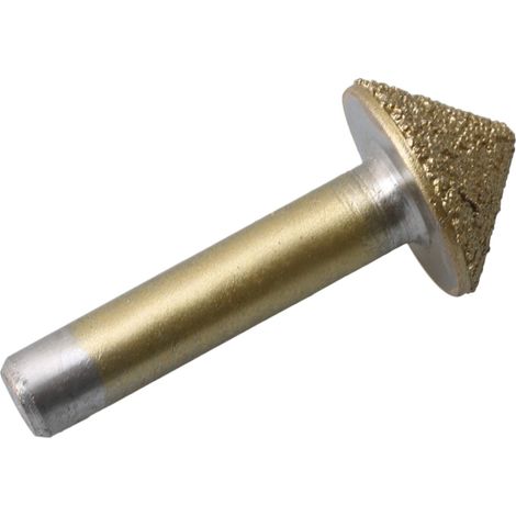 BQLZR 90 Gradi Testa Conica Brazed Diamond CNC Router Bit Tool 8mm Shank Dia Frese Rotative per Pietra Granito Intaglio Incisione (1/4)