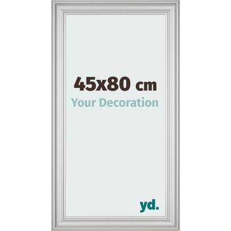 yd. - Cadre photo 45x80 - Argent Mat - MDF - Lazio